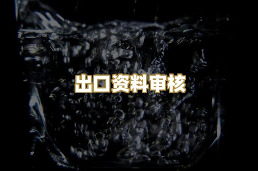 出口资料审核
