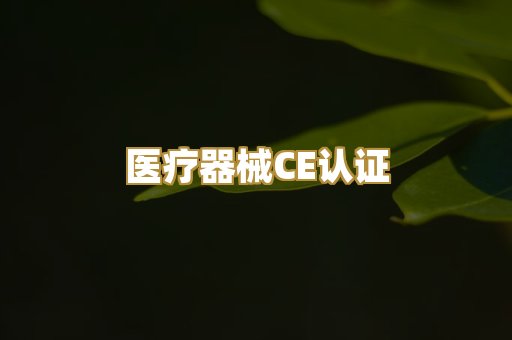 医疗器械CE认证